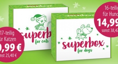 Zooplus X-MAS Superbox Hunde (14,99€) Katzen (10,99€)